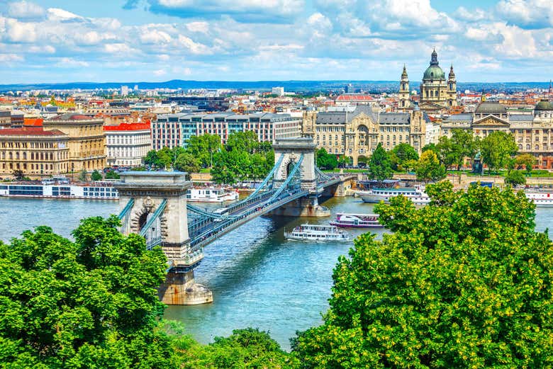 Vue sur le centre de Budapest